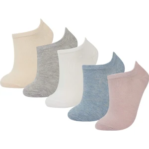 Kız Çocuk 5'li Pamuklu Patik Çorap D7850A8NS
