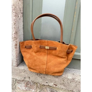 Yeni Sezon Süet Büzgülü Askı Detaylı El ve Omuz Çantası