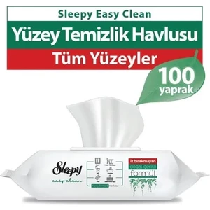 Yüzey Temizleme Havlusu 100 Yaprak Alkol İçermeyen Doğal Özlü Temizlik Ürünü