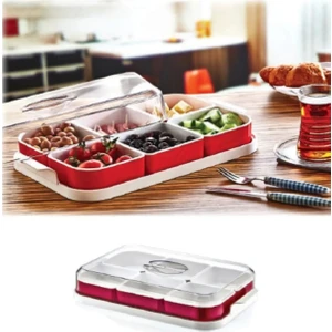 Sarfmall Tepsili 6 Bölmeli Kahvaltılık Seti