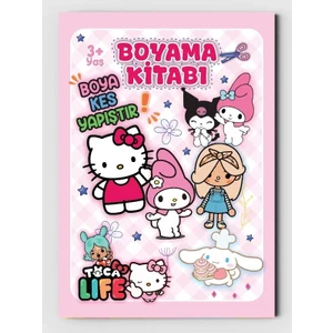 My Melody ve Arkadaşları, Toca Boca Çocuklar Için Boyama Kitabı (20 Tam Sayfa Resimli Boyama Kitabı)
