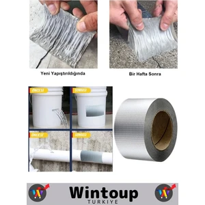 Su Geçirmez Isıya Dayanıklı Alüminyum Ultra Güçlü Tamir Bandı Çamur Bant 1 Adet