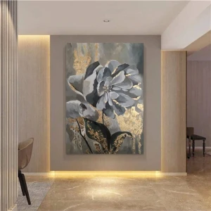 Limitless Design Modern Çiçek Kanvas Gülen Tablo