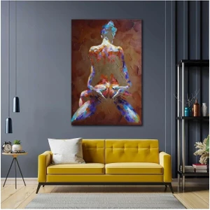 Limitless Design Nü Soyut Erkek Kadın Aşk Hd Baskı Kanvas Tablo