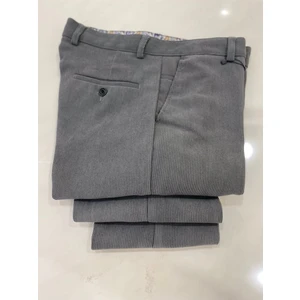 Rahat Kesim Kışlık Içi Polarlı Gri Erkek Kadife Baba Pantolon