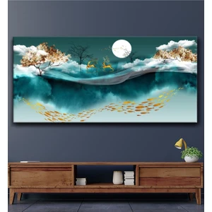 Limitless Design Sürreal Tasarım Ay Işığında Bir Gece Hd Baskı Kanvas Tablo