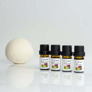 Woolyball Natural Çamaşır Kurutma Makinası Için Uçucu Esanslar 4 Adet 5 ml (1 Adet Yün Kurutma Topu Hediye)