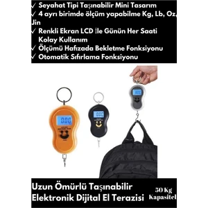 Profesyonel Dijital El Tartısı Ekstra Hassas 50 Kg Kapasiteli El Kantarı