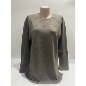 Kendinden Desenli Kışlık Anne Kazak