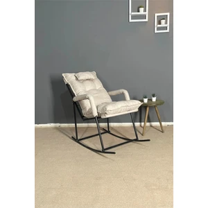 Sallanır Sandalye & Dinlenme Koltuğu, Sallanan Sandalye, Tv Koltuğu, Yastıklı | Modern, Ve Dayanıklı | Keten Krem