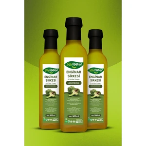 His Naturel Organik Yıllanmış Enginar Sirkesi Doğal Fermantasyon 3'lü Set 3 x 500 ml