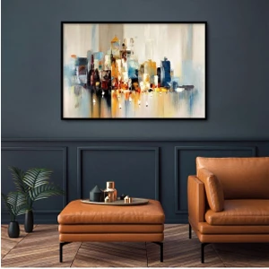 Limitless Design Yağlı Boya Görünümlü Soyut Tablo