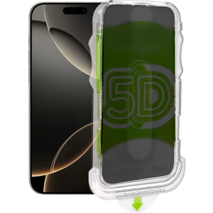 iPhone 16 Pro Ekran Koruyucu Hizalama Aparatlı Privacy Hayalet Tam Kaplayan Temperli Cam