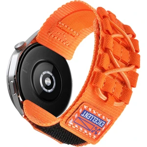 Samsung Galaxy Watch 3-4-5-5 PRO-6-7/CLASSIC-40-41-42-43-44-45-46-47MM KRD-112 20MM Orbital Örgülü Halat Tasarımlı Naylon Kumaş Hasır Kordon