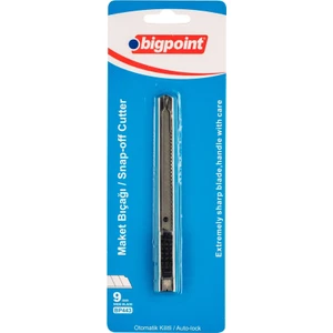 Cep Tipi Maket Bıçağı, Karbon Çeliğinden Kırılıp Yenilenebilir Metal Falçata 9 mm