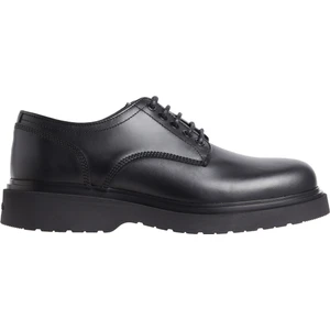 Calvin Klein Deri Siyah Erkek Klasik Ayakkabı Derby Lth