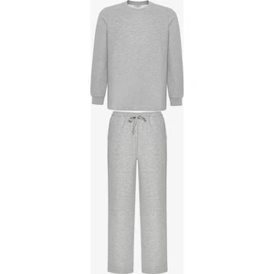 Checker Gri Pantolon Pijama Takımı