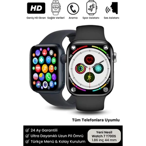 Watch 7 Arama Yapan Tansiyon Nabız Kalori Ölçer Iphone Android Uyumlu Akıllı Saat