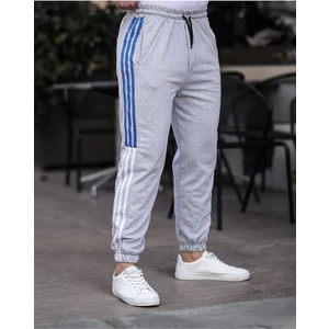 Erkek  Lastik Paça Şeritli Sportif Eşofman Altı