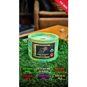 Workshop Elite Aroma Terapi Ananas Kokulu Soya Wax Mumları - Doğal, Vegan, Uzun Ömürlü