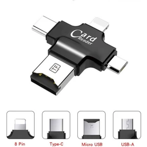 Fxn-05 Ios Android Type-C Lightning Usb-A Microsd Tf Kart Okuyucu