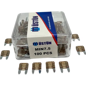 Mini Bıçak Sigorta 7.5 Amper 100 Adet Mini Boy Oto Sigorta 7.5A