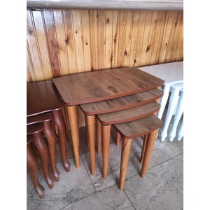 Sandıkçı Hacı Hafız 4'lü Mdf Lam Zigon Sehpa Takımı