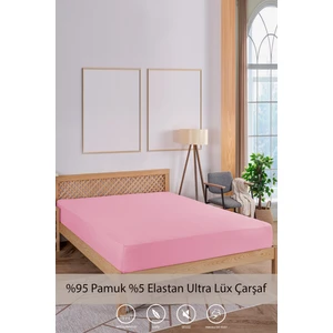 Penye-Likralı Lastikli Çarşaf, 180×200 Battal Boy %100 Pamuk-Elastan Örme Kumaş, 200 Gr/m²