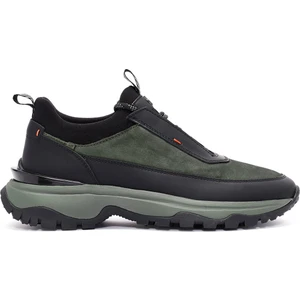 Erkek Yeşil Bağcıklı Nubuk Deri Sneaker 24WFD6505V3