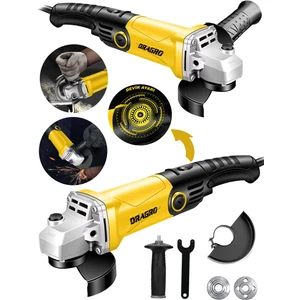 Alman 4000 Watt Devir Ayarli  Çift Metal Dişli Şanzuman Demir Metal Kesme Taşlama Makinesi 125 mm