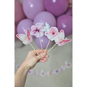 Kelebek Tema Kürdan Süsleri Cupcake Süsleri Lüks Büyük Boy 10LU Paket