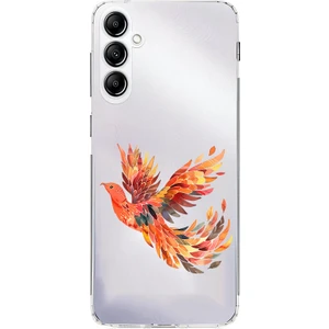 Samsung A54 Uyumlu Ateş Kuşu Desenli Silikon Kılıf