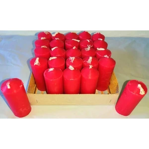 Online Kapında Kırmızı Bar Mum 24'lü