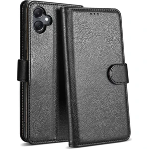 M.TK Moveteck Samsung Galaxy A06 Kılıf 360 Tam Kaplar Deri Dokulu Kapaklı Cüzdan Standlı Kartvizitli Kopçalı Kapak