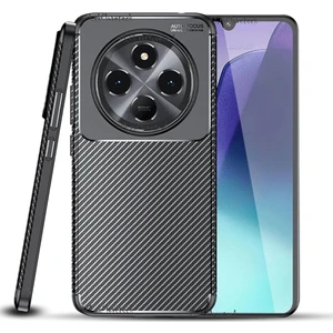 M.TK Moveteck Xiaomi Redmi 14C Kılıf Kamera Çıkıntılı Karbon Desenli Uzun Ömürlü Renk Atmaz Koruyucu Silikon