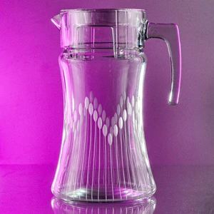 1400CC Karabağ Kesme Cam Sürahi Vega Desenli