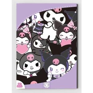 Kuromi, Çocuklar Için Boyama Kitabı, (20 Tam Sayfa Resimli Boyama Kitabı) + 1 Tam Sayfa Sticker