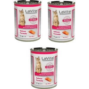 La Vital Sterilesed Tahılsız Somonlu Kısırlaştırılmış Kedi Konservesi 400 Gr. x 3 Adet