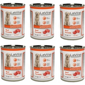 La Vital Biftekli Yetişkin Köpek Konservesi 400 gr 6 Adet