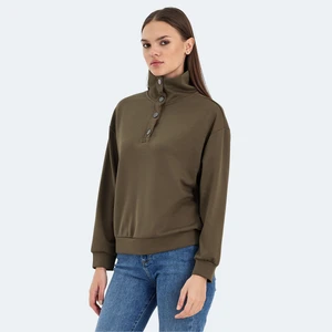 VIDAL Kadın Oversize Sweatshirt Haki