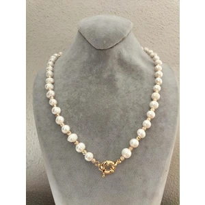 Gerçek Inci Dorikalı Gemici Kilitli Kolye ( Çeyreklik, Yarımlık,reşad ,tam Her Boy Ziynet Takılabilir)