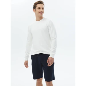 Ekru Düz Sweatshirt