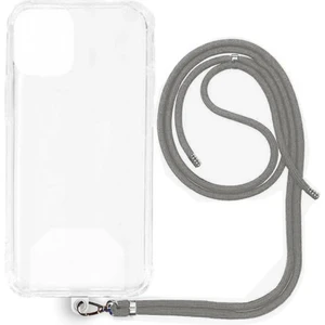 Piyasa Sepeti iPhone 16 İp Askılı Şeffaf Silikon Kılıf Gri