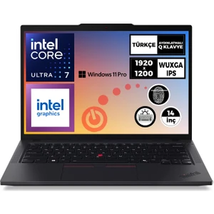 Thinkpad T14 Gen 5 Ultra 7 155U 32GB 512GB SSD 14" Wuxga W11P Notebook 21ML0013TX 001