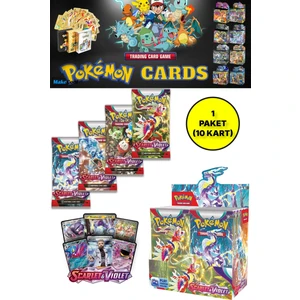 Pokemon Oyun Kartı Tcg Scarlet & Violet Booster Pack - 1 Paket (10 Kart)