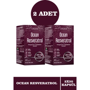 Resveratrol 200 Mg 30 Kapsül x 2 Adet