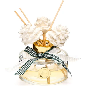 Yılbaşı 150 ml Seramik Kozalak Taşlı Bambu Çubuklu Apple&cinnamon Oda Kokusu
