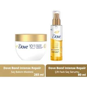 10'u 1 Arada Saç Bakım Maskesi Bond Intense Repair 265 ml + Çift Fazlı Saç Serumu 80 ml