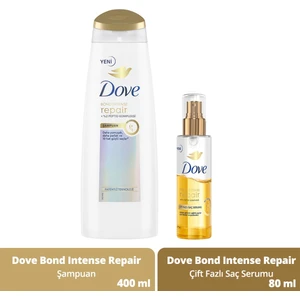 Saç Bakım Şampuanı Bond Intense Repair + Peptid Kompleksi 400 ml + Çift Fazlı Saç Serumu 80 ml