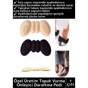 Premium Ayak Topuk Vurma Önleyici - Taban Arkası Koruyucu - Ayakkabı Daraltma Pedi 5 mm x 1 Çift